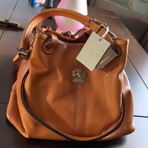 NEW Firenze Large leather tote/ hobo handbag. Made in Italy.